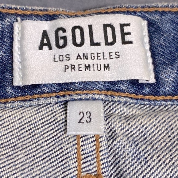 Agolde Parker Coastal Vintage Cut Off Retro High-Rise Pin Up Girl Booty Short 23 - Picture 8 of 9